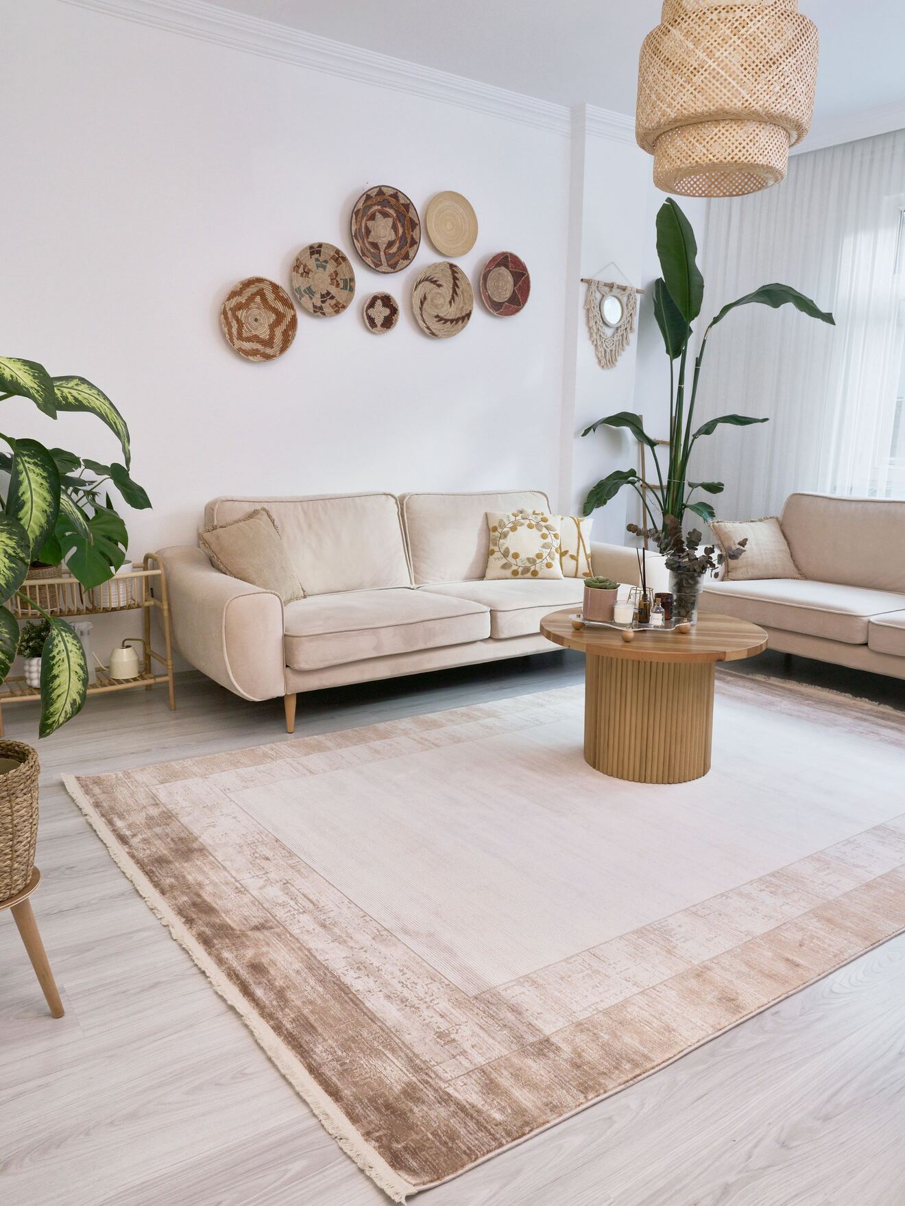 Serenity 7812 Vizon - Viskon Dokuma Halı | Modern Gri Salon Halısı